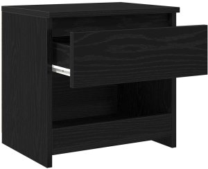 vidaXL Szafka nocna Czarny dąb Materiał drewnopochodny 40 x 30 x 39 cm 5