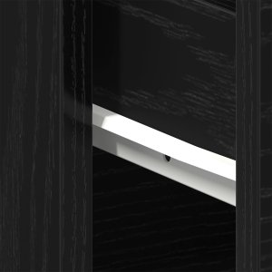 vidaXL Szafka nocna Czarny dąb Materiał drewnopochodny 40 x 30 x 39 cm 10