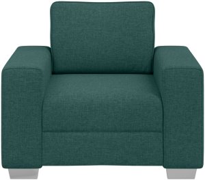vidaXL Sofa Ciemnozielona Tkanina, Drewno Standardowy Ergonomiczny 5