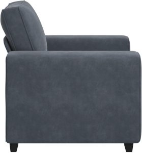 vidaXL Sofa Fotel Ciemnoszary 60 cm Aksamit 5