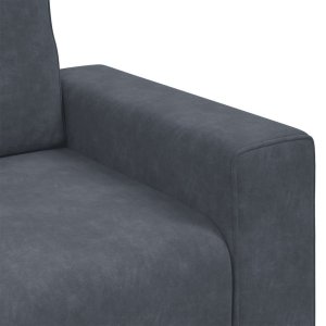 vidaXL Sofa Fotel Ciemnoszary 60 cm Aksamit 7