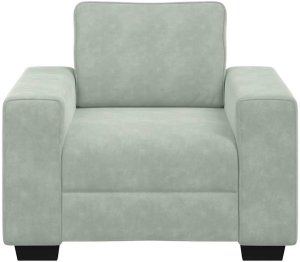 vidaXL Sofa Fotel Jasnoszary 60 cm Aksamit 4