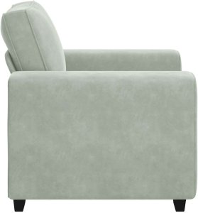 vidaXL Sofa Fotel Jasnoszary 60 cm Aksamit 5