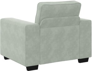 vidaXL Sofa Fotel Jasnoszary 60 cm Aksamit 6