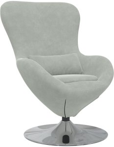 Fotele vidaXL, rozkładane fotele i fotele do sypialni Jasnoszary Tkanina 2