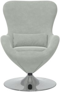 Fotele vidaXL, rozkładane fotele i fotele do sypialni Jasnoszary Tkanina 4