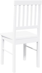 vidaXL Krzesła do jadalni 2 szt. Białe lite drewno gumowe 7