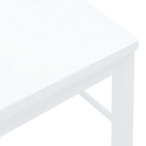 vidaXL Krzesła do jadalni 2 szt. Białe lite drewno gumowe 8