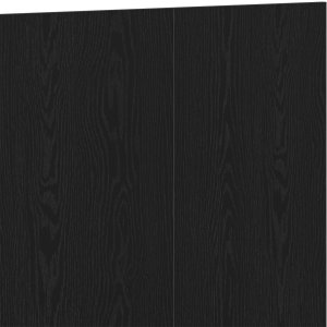 vidaXL Wezgłowie łóżka Czarne dębowe Lite drewno dębowe 160x1.5x80 cm 6