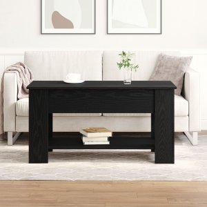 vidaXL Stolik kawowy Czarny dąb Drewno 101 x 49 x 52 cm Trwały 1