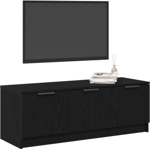 vidaXL Szafka TV Czarny dąb Średni 3
