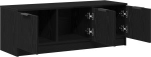 vidaXL Szafka TV Czarny dąb Średni 5