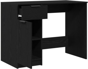 vidaXL Biurko Czarny dąb Drewno kompozytowe 90 x 50,5 x 75 cm 5
