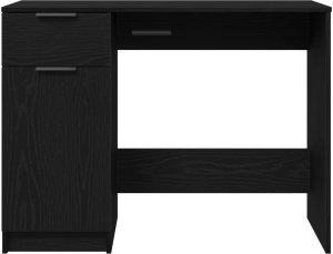 vidaXL Biurko Czarny dąb Drewno kompozytowe 90 x 50,5 x 75 cm 7