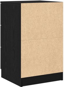 vidaXL Stolik nocny Czarny dąb MDF 40 x 65 x 65 cm Przechowywanie 6