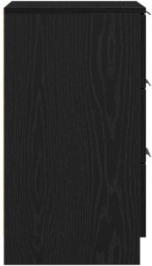 vidaXL Stolik nocny Czarny dąb MDF 40 x 65 x 65 cm Przechowywanie 8