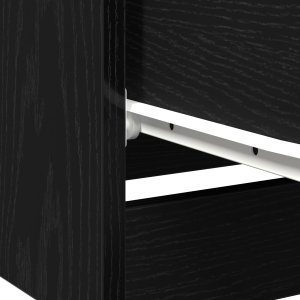 vidaXL Stolik nocny Czarny dąb MDF 40 x 65 x 65 cm Przechowywanie 10