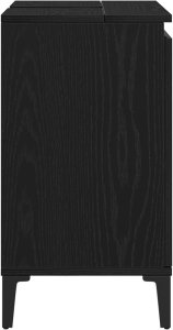 vidaXL Szafka z umywalką Czarny dąb Drewno kompozytowe 58 x 33 x 50 cm 8