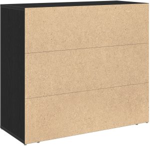 vidaXL Sideboard Czarny Dąb Drewno Średni Bufet Prostokątny 6