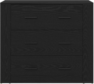 vidaXL Sideboard Czarny Dąb Drewno Średni Bufet Prostokątny 7