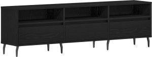 vidaXL Szafka RTV Czarny Dąb Duży 2