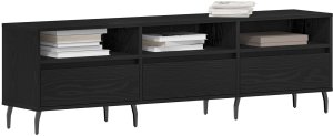 vidaXL Szafka RTV Czarny Dąb Duży 3