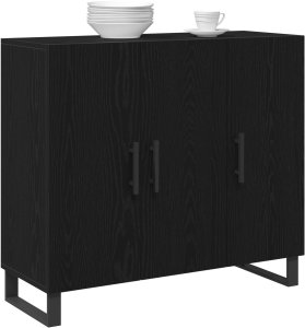 vidaXL Szafka Czarny dąb Średni Bufet 3