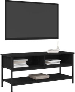 vidaXL Szafka pod telewizor Czarny dąb Średni 3