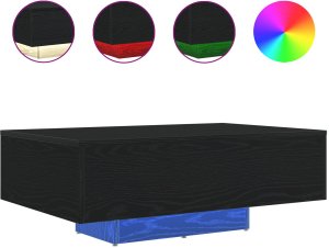 vidaXL Stolik kawowy Czarny dąb Drewno 85 x 55 x 31 cm Nowoczesny 4