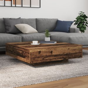 Stolik kawowy vidaXL Stare drewno Lite drewno 100 x 100 x 31 cm 1