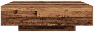 vidaXL Stolik kawowy Stare drewno Lite drewno 100 x 100 x 31 cm 6