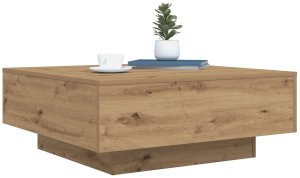 vidaXL Stolik Kawowy Dąb rzemieślniczy Drewno inżynieryjne 80 x 80 x 31 cm 3