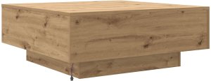 vidaXL Stolik Kawowy Dąb rzemieślniczy Drewno inżynieryjne 80 x 80 x 31 cm 8