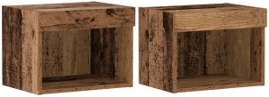 vidaXL Szafka RTV Stare drewno Lite drewno Średnia Rustykalna półka 2
