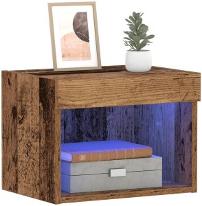 vidaXL Szafka RTV Stare drewno Lite drewno Średnia Rustykalna półka 3
