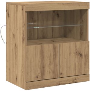 vidaXL bufet Dąb rzemieślniczy Materiał drewnopochodny Standardowy Drzwi 2