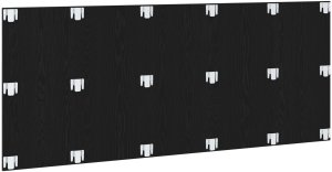 vidaXL Zagłówek Czarny dąb Drewno 120 cm szerokości Dekoracyjne akcenty 6