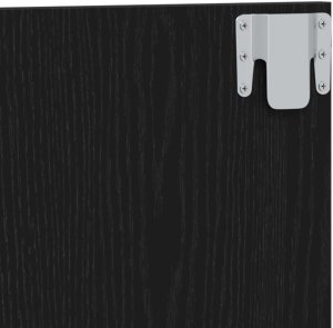 vidaXL Zagłówek Czarny dąb Drewno 120 cm szerokości Dekoracyjne akcenty 7