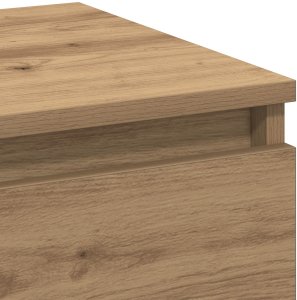 vidaXL vidaXL Stolik nocny Dąb rzemieślniczy Materiał drewnopochodny Mały 9