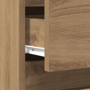 vidaXL vidaXL Stolik nocny Dąb rzemieślniczy Materiał drewnopochodny Mały 10