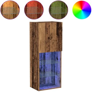 vidaXL Stolik TV Stare drewno Drewno inżynieryjne Średni 4