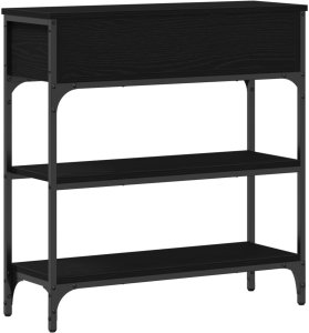 vidaXL Stół Konsolowy Czarny dąb Drewno inżynieryjne 72,5 cm długości 8