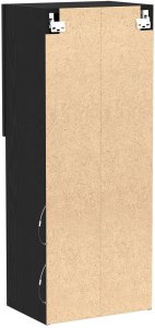 vidaXL Stolik RTV Czarny Dąb Średni 8