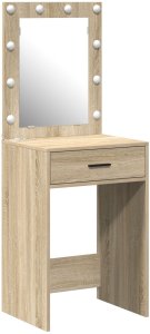 vidaXL Dąb Sonoma Płyta wiórowa 50 x 41 x 135 cm Elegancka toaletka 2