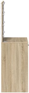 vidaXL Dąb Sonoma Płyta wiórowa 50 x 41 x 135 cm Elegancka toaletka 6