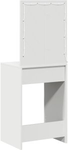 vidaXL Biały Materiał drewnopochodny 50 x 41 x 135 cm Lustro Toaletka 7