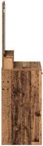 vidaXL Stare drewno 50 x 41 x 140 cm Lustro 6
