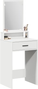 vidaXL Biały MDF 50 x 41 x 140 cm Toaletka Prostokątna Nowoczesna 3