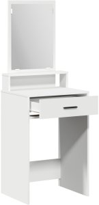 vidaXL Biały MDF 50 x 41 x 140 cm Toaletka Prostokątna Nowoczesna 4