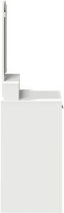 vidaXL Biały MDF 50 x 41 x 140 cm Toaletka Prostokątna Nowoczesna 6